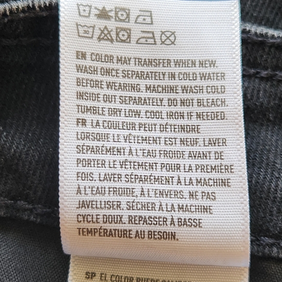 American Eagle Outfitters Black Denim Jean Skirt Mini Hi- Rise A-line Preppy 14 - Picture 13 of 15